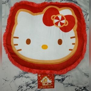 Christmas Hello Kitty, Red & White Plush Pillow